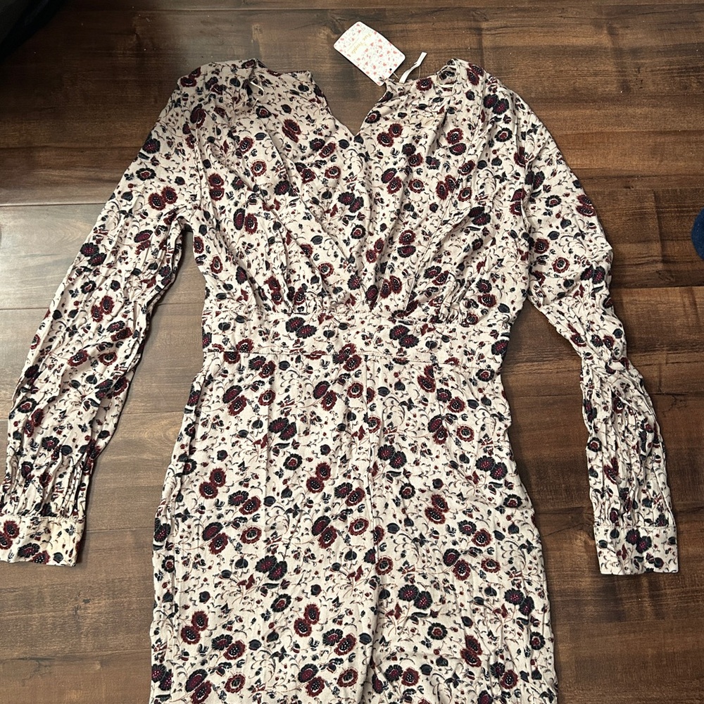 FP “Some Like It Hot” cream floral jumpsuit